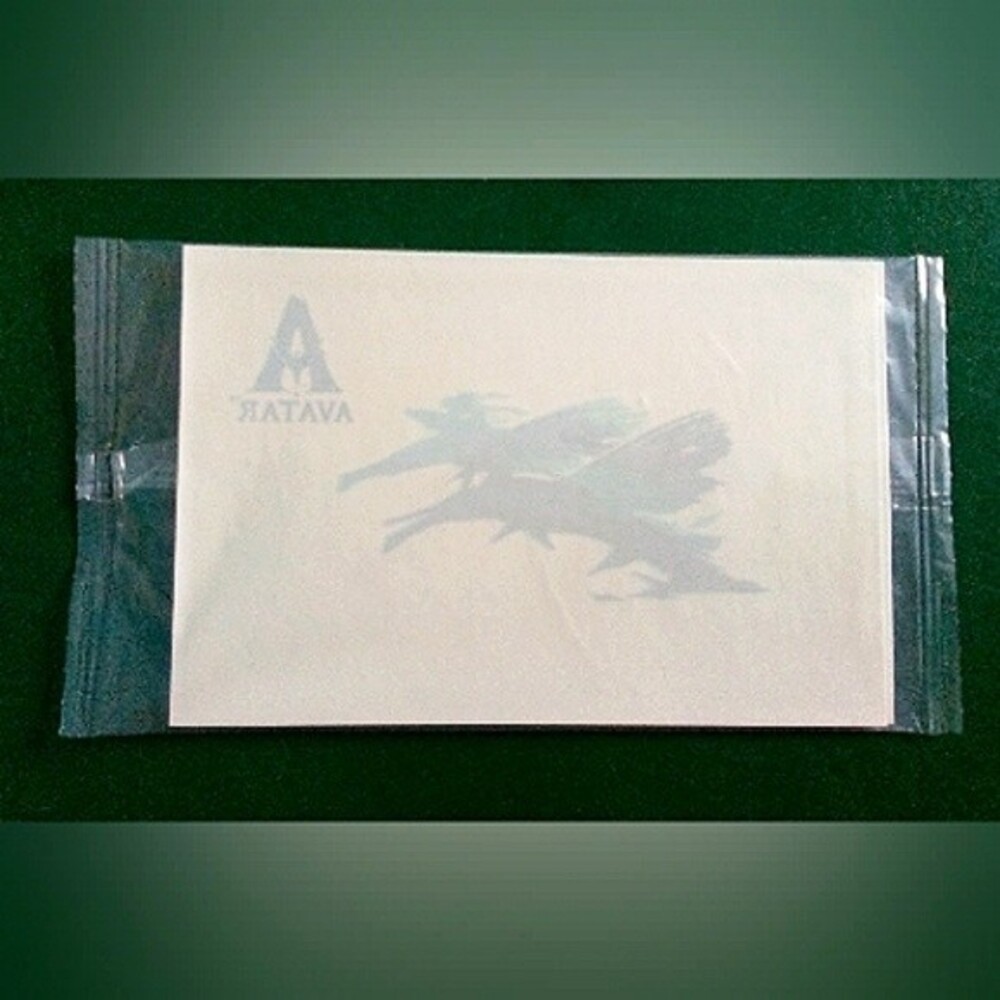 Avatar glow in the dark tattoo new cereal box toy